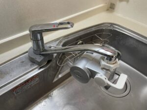 吐水口タイプから取り替えたい　施工前