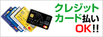 クレジットカード払いＯＫ