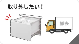 キッチン機器の撤去