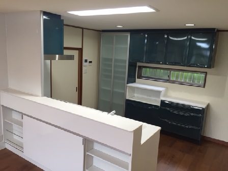 和歌山キッチン取付け隊　家電収納ユニットの取付け