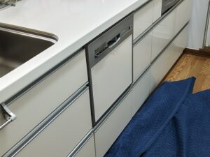 北海道江別市にてリンナイ製RKW-403Aからクリナップ製ZWPP45R21LDS-Eへスライド食洗機買替事例1
