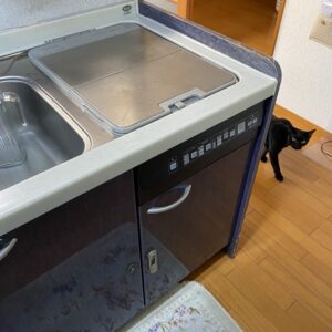 ナショナル松下電工（ナイス）カウンタートップ食洗機取替 施工前準備