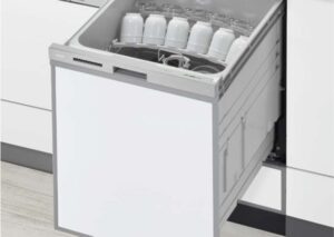 食器洗い乾燥機 リンナイ製（Rinnai）RSW-SD401LPA　ぎっしりカゴタイプ　深型　自立脚付きタイプ