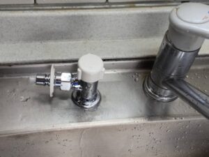 三菱トップオープン食洗機を撤去する　卓上食洗機用分岐水栓