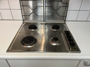 広島キッチン取付け隊　グリルなしガスコンロの工事