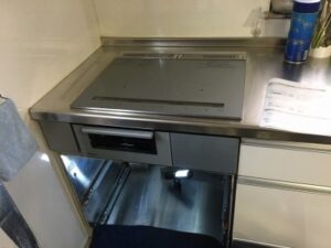 北海道キッチン取付け隊　ガスコンロをIHヒーターに交換