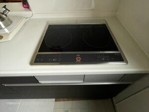 三重キッチン取付け隊　ガスコンロをIHヒーターに交換　施工後
