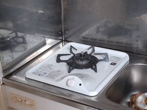 千葉キッチン取付け隊　賃貸ミニキッチン1口コンロ交換