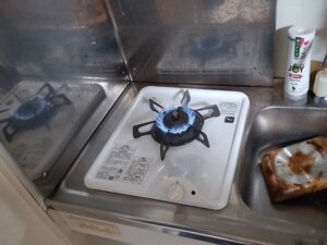 和歌山キッチン取付け隊　賃貸ミニキッチン1口コンロ交換