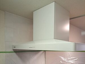 大阪のキッチン取付け隊　センターレンジフードの取替