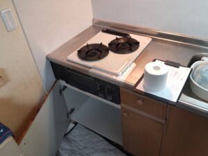 静岡キッチン取付け隊　コンパクト2口コンロの交換