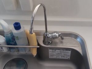 千葉キッチン取付け隊　浄水器の取り外し 施工前
