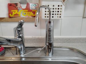 山口キッチン取付け隊　アルカリイオン整水器の工事　施工後 