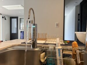 滋賀キッチン取付け隊　浄水栓を後付け　施工後