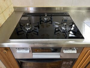 宮崎キッチン取付け隊　ガスオーブンの工事　施工後 