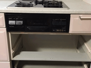 宮崎キッチン取付け隊　ガスコンロの取替　施工前