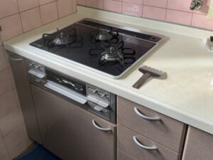 北海道キッチン取付け隊　ガスコンロの取替　施工後