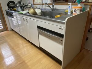 宮崎キッチン取付け隊　シンク下食洗機リフォーム　施工前