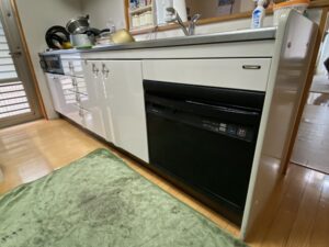 宮崎キッチン取付け隊　シンク下食洗機リフォーム　施工後
