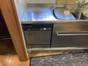 滋賀キッチン取付け隊　スライドオープン食洗機の取替　施工前
