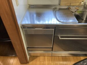 滋賀キッチン取付け隊　スライドオープン食洗機の取替　施工後