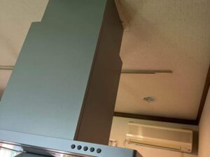 富山キッチン取付け隊　センターレンジフードの取替