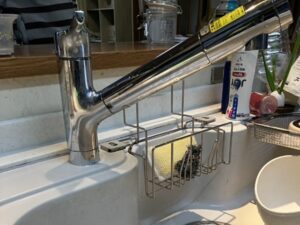 山口キッチン取付け隊　タッチレス水栓への取替　施工前