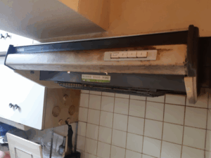 山口キッチン取付け隊　ターボファンフードの取替 