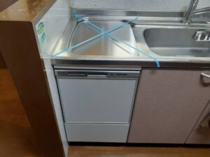 山口キッチン取付け隊　トップオープン食洗機の工事　施工後