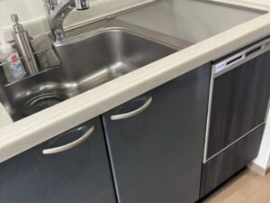富山キッチン取付け隊　トップオープン食洗機の工事　施工後