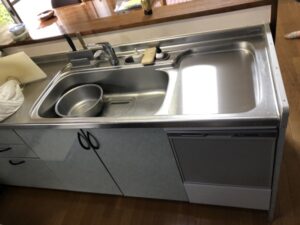 トップオープン食洗機の工事　施工後