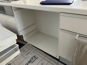 山口キッチン取付け隊　ビルトイン食洗機の後付け新設　施工前