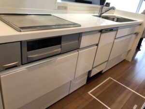 滋賀キッチン取付け隊　ビルトイン食洗機の後付け新設　施工後