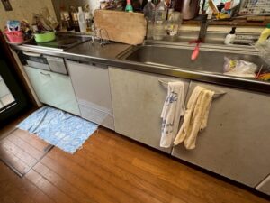 宮崎キッチン取付け隊　フロントオープン食洗機の工事　施工後
