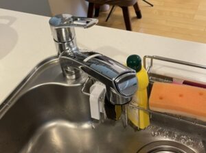 ワンホールシングル水栓の取替　施工前