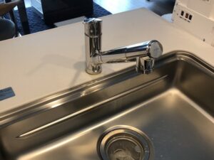 ワンホールシングル水栓の取替　施工前