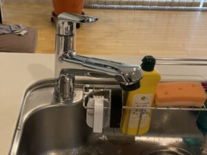 ワンホールシングル水栓の取替　施工後