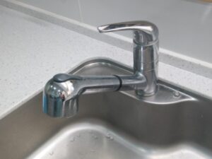 石川キッチン取付け隊　浄水器一体水栓の取替　施工前