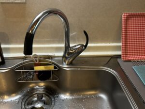 宮崎キッチン取付け隊　浄水器一体水栓の取替　施工前
