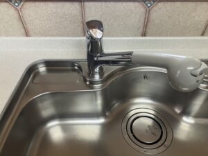 山口キッチン取付け隊　浄水器一体水栓の取替　施工前