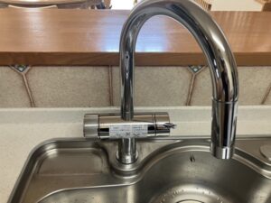 山口キッチン取付け隊　浄水器一体水栓の取替　施工後
