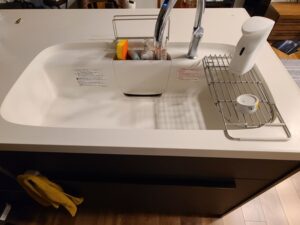 浄水栓を後付け　施工前 