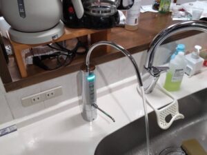宮崎キッチン取付け隊　浄水栓を後付け　施工後