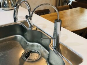 山口キッチン取付け隊　浄水栓を後付け　施工後