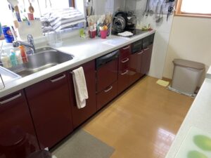石川キッチン取付け隊　浅型を深型食洗機に取替　施工前