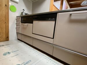 宮崎キッチン取付け隊　食洗機の取外して収納　施工前