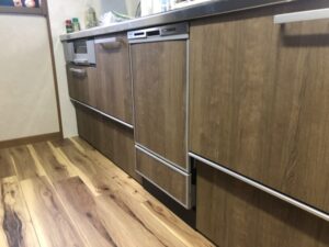 石川キッチン取付け隊　食洗機の無理やりリフォーム　施工後