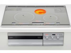 電気コンロの根本的な選び方　IHクッキングヒーター　三菱電機製（MITSUBISHI）CS-G321VWSR　2口IHラジエントヒーター　間口75cm　プレミアムシルバー