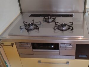 ガスコンロの基本的な選び方　TOTOオリジナルコンロ　施工後