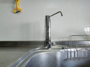 ビルトイン浄水器の面白い選び方　アルカリイオンを替えたい　施工後